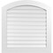 Ekena Millwork Arch Top Surface Mount PVC Gable Vent: Non-Functional, w/ 3-1/2"W x 1"P Standard Frame, 34"W x 34"H GVPAR34X3401SN - alternate 1